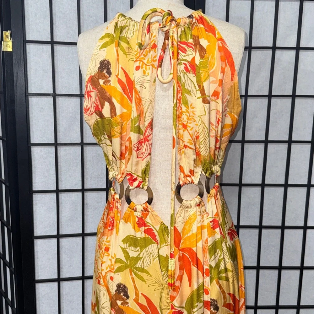 Farm Rio Tropical Cutout Maxi Dress – Size Small - Picture 5 of 12
